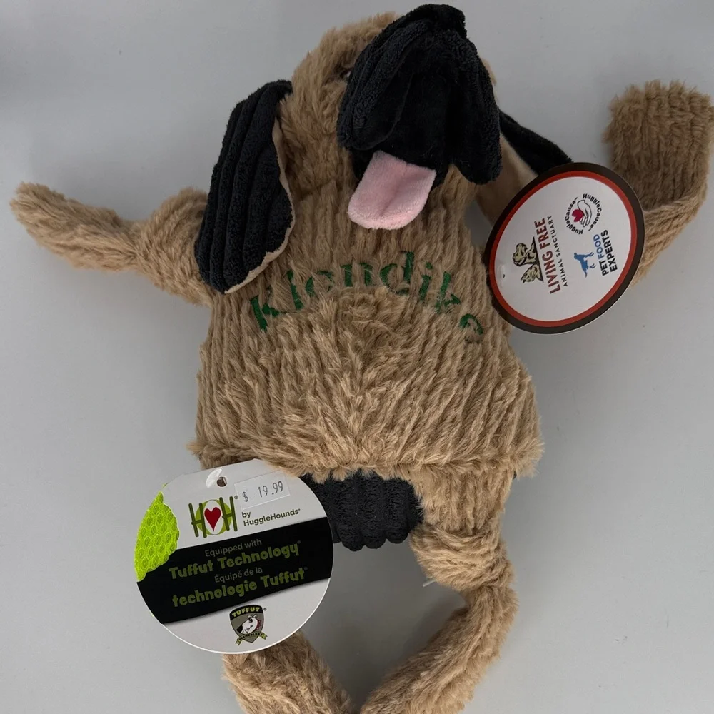 Hugglehounds Dog Squeaker Plush Toy length 15 inches Knottie living free